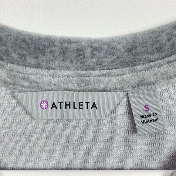 NWT * ATHLETA Criss Cross Sweatshirt Dress in Grey - Size S - Picture 10 of 16